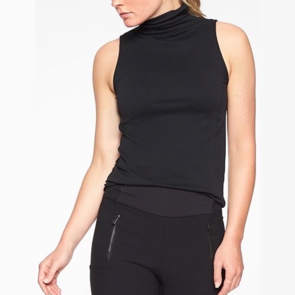 Athleta Black Flurry Base Layer Tank